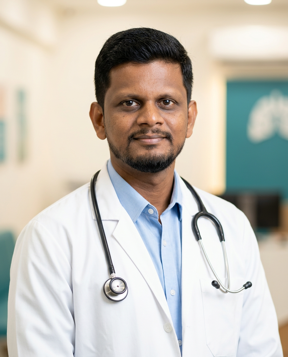 Dr. P. Niranjan Prabhakar, consultant pulmonologist in Theni
